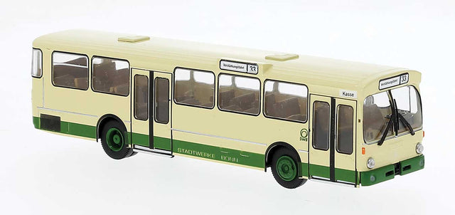 1969-1970s Mercedes-Benz O 305 City Bus - Assembled -- Bonn, Farbgebung, Germany (Classic Scheme, beige, green, German Lettering)