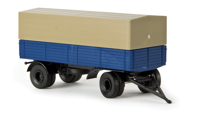 2achs Low-Side Trailer w/Tarp - Assembled -- Asst Colors Assembled-1