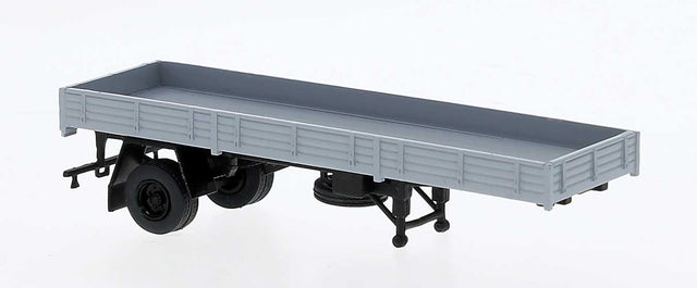 Low-Side Single-Axle Trailer - Assembled -- Gray