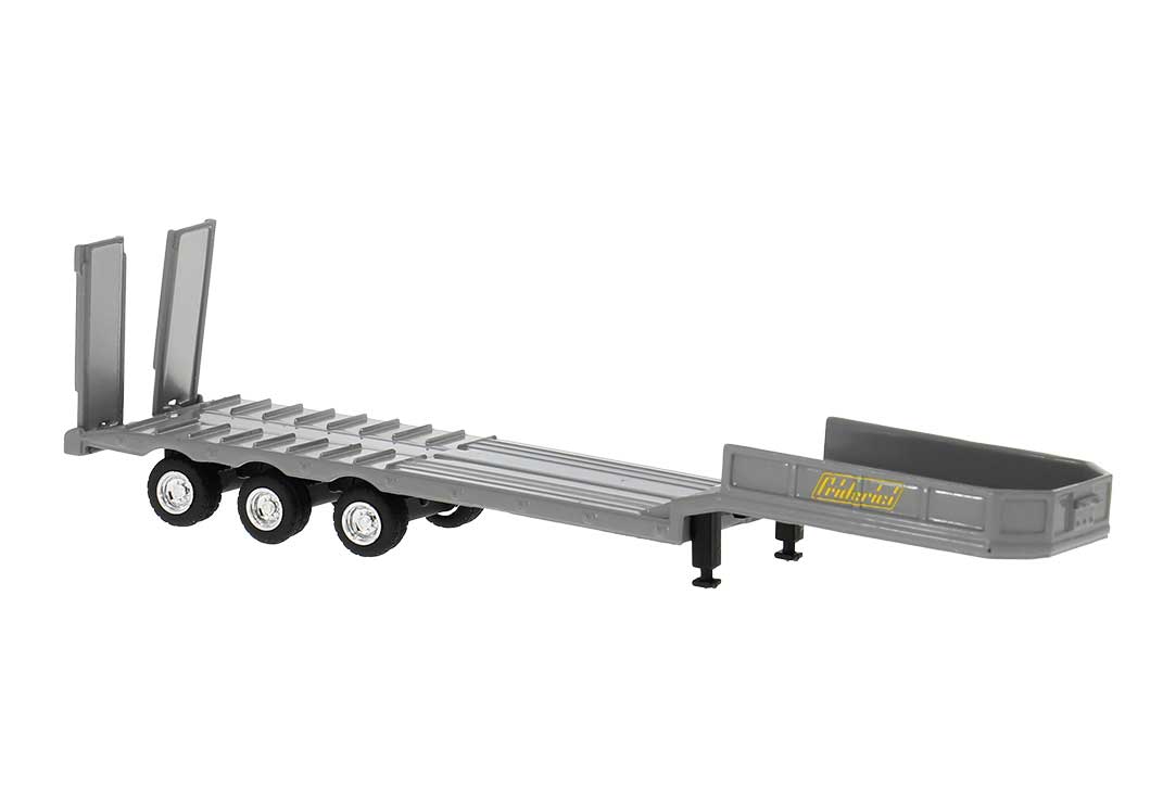 2023-2024 Drop-Deck Trailer - Assembled -- Friderici (gray, yellow, German Lettering)