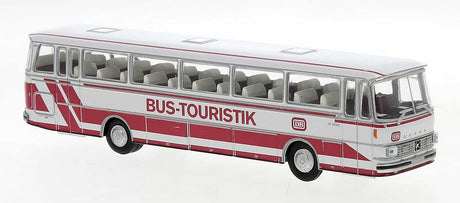 1970 Setra S 150 H Reisebus Tour Bus - Assembled -- German Federal Railroad DB (white, red, German Lettering)