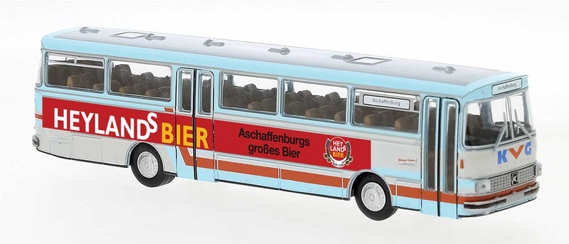 1975 Setra S 140 ES Bus - Assembled -- KVG (light blue, orange, white, German Lettering)