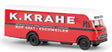 1950s Mercedes-Benz LP 322 Delivery Van - Assembled -- K. Krahe (red, white, black, German Lettering)