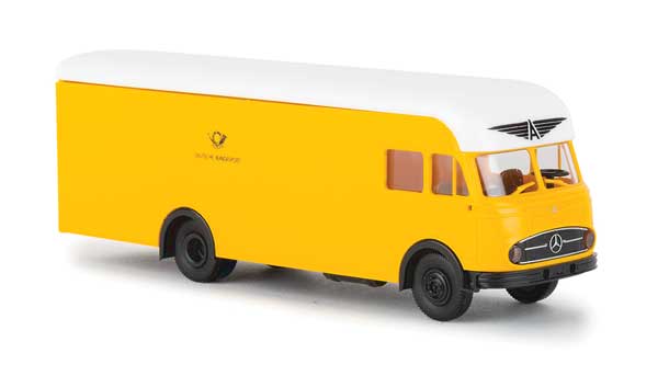 1950s Mercedes-Benz LP 322 Delivery Van - Assembled -- DBP (yellow, white, black, German Lettering)