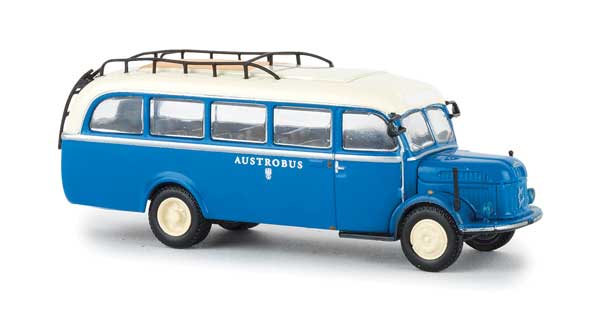 1954 Steyr 380 I Bus - Assembled - Starline -- Austrobus (blue, white, German Lettering)