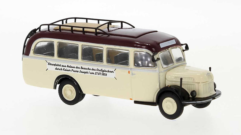 1954 Steyr 380 I Bus - Assembled - Starline -- Ehrenfahrt (ivory, brown, German Lettering)