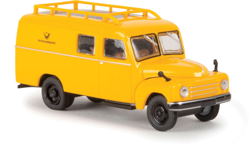 1950-1960 Hanomag L 28 Delivery Truck - Assembled -- Deutsche Bundespost (yellow, black, German Lettering)