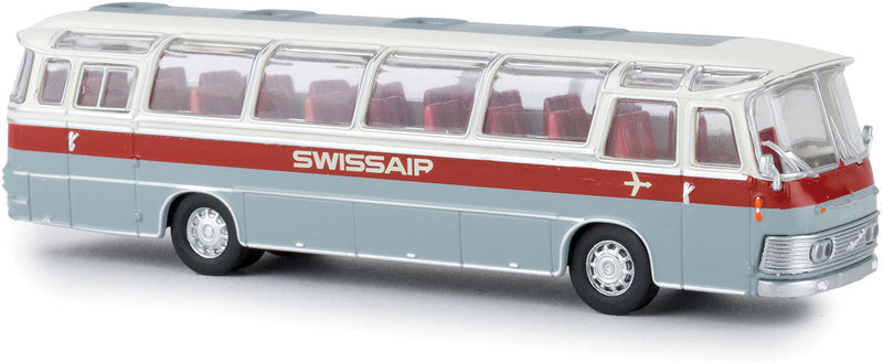 1970 Neoplan NS 12 Bus - Assembled -- Swissair (white, gray, red, German Lettering)