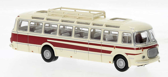 1958-1972 Skoda 706 RTO LUX Bus - Assembled -- Ivory, Red