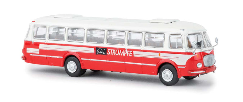 1958-1972 Skoda 706 RTO Bus - Assembled - Starline -- Esda (red, white, German Lettering)