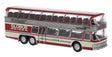 Neoplan Skyliner NH 22 DD Double-Deck Bus - Assembled -- Globus-Reisen (silver, red, ivory, German Lettering)