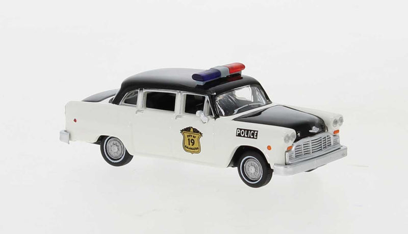 1950s-1982 Checker Sedan - Assembled -- Kalamazoo, Michigan, Police (white, black)