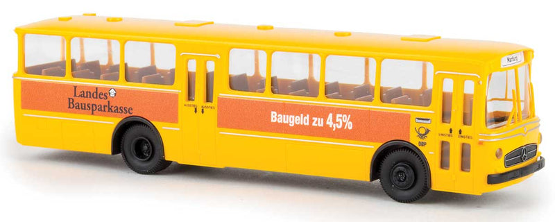 1957-1971 Mercedes-Benz O 317 K Intercity Bus - Assembled -- German Post (yellow, black, orange, Landesbausparkasse Ad, German Lettering)