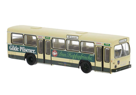 Bussing BS 110V Bus - Assembled -- Gottingen, Germany (beige, black, green, Gilde Ad, German Lettering)