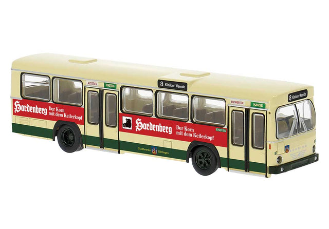 Bussing BS 110V Bus - Assembled -- Gottingen, Germany (ivory, red, Hardenberg Volsing Ad, German Lettering)