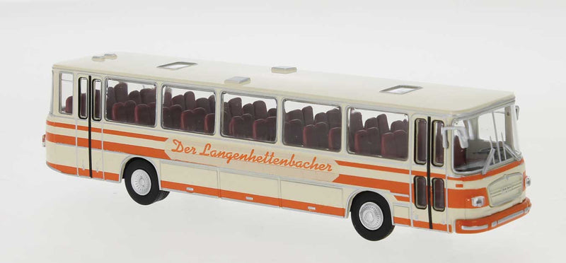 1970 MAN 750 Bus - Assembled -- Langenhettenbacher (white, orange, German Lettering)