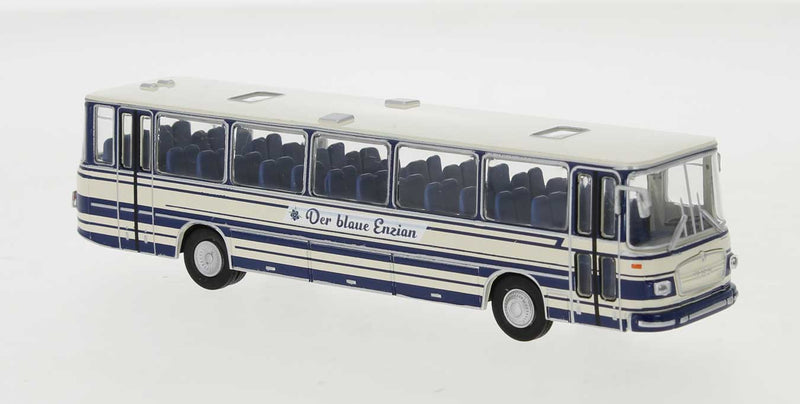 1970 MAN 750 Bus - Assembled -- Der blaue Enzian (white, blue, German Lettering)