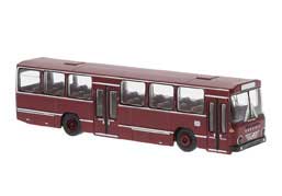 Bussing 120N Bus - Assembled -- German Federal Railroad DB (maroon, white, German Lettering)