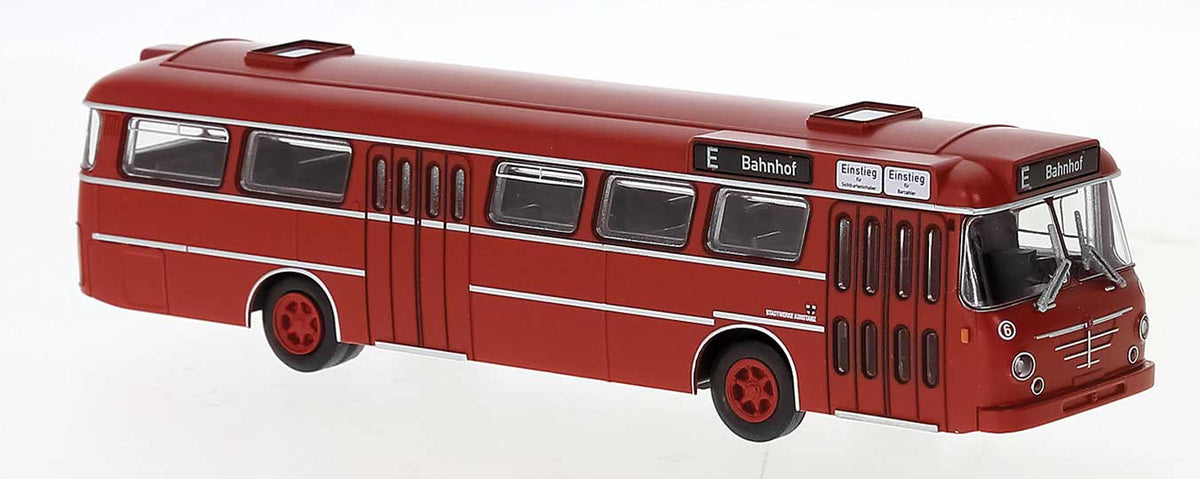 1962 Bussing Senator Bus - Assembled -- Konstanz, Germany (red, German Lettering)