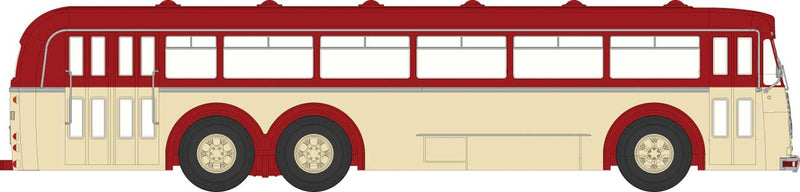 1950s Bussing 12000 T Bus - Assembled -- Ivory, Red