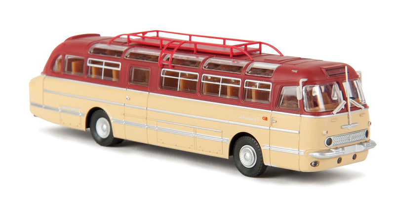 Ikarus 55 Intercity Bus - Assembled -- Red, Beige