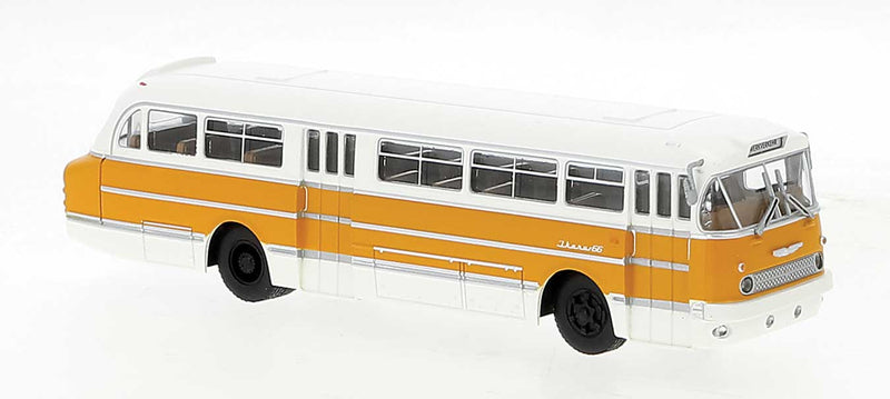 1956-1973 Ikarus 66 City Bus - Assembled -- White, Orange
