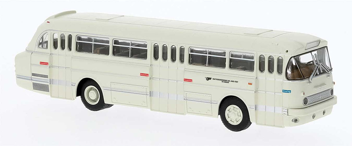 1965 Ikarus 66 3-Door City Bus - Assembled -- Annaberg, Germany (white, German Lettering)