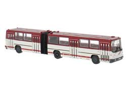 1985 Ikarus 280.02 Articulated Bus - Assembled -- EVAG (white, red, German Lettering)