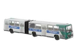 1985 Ikarus 280.02 Articulated Bus - Assembled -- Potsdam, Germany (white, green, blue, Frankfurter Ad, German Lettering)