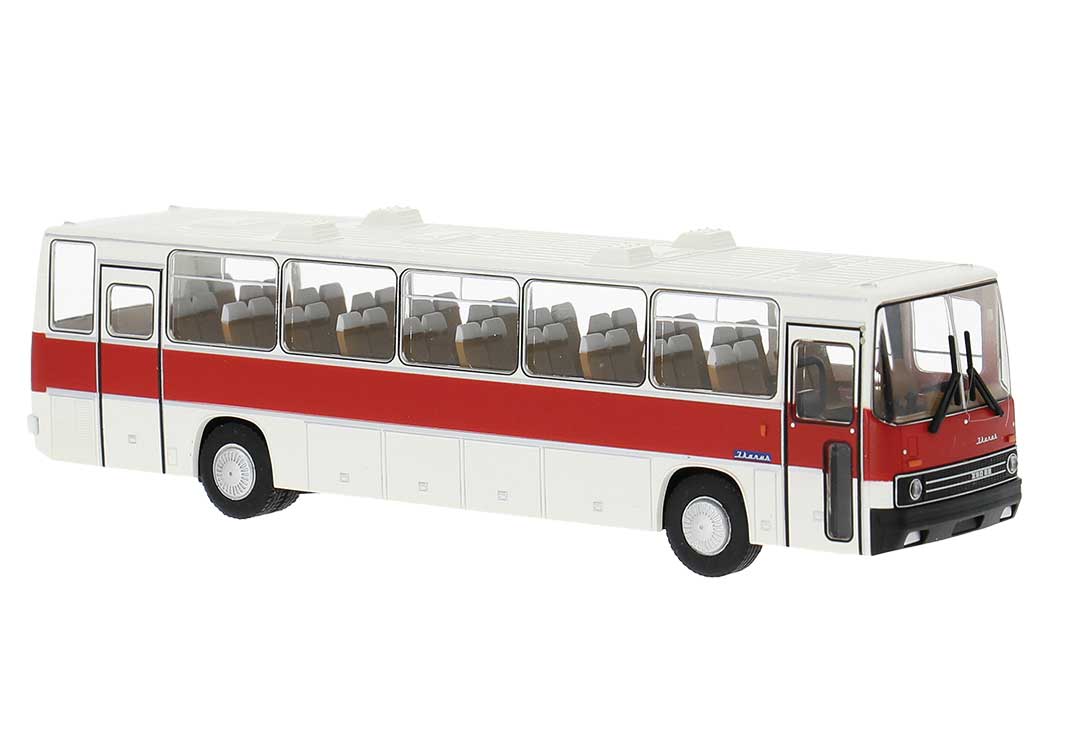 1973 Ikarus 250 Bus - Assembled -- White, Red