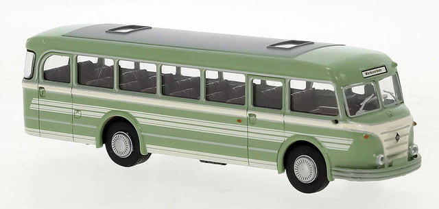 1953 IFA H 6 B Bus - Assembled -- Green, Ivory