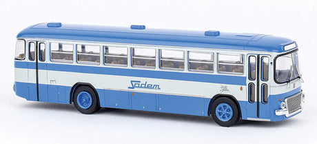 1972 Fiat 306/3 Interurbano Bus - Assembled -- Sadem (blue, white, Italian Lettering)