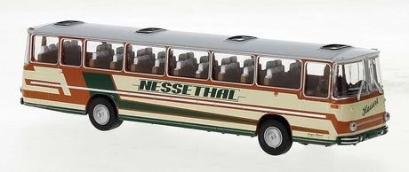 1973 Fleischer S5 Bus - Assembled -- Nessethal (yellow, gray, green, brown, German Lettering)