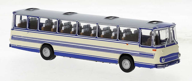 1973 Fleischer S5 Bus - Assembled -- Beige, Blue, Gray
