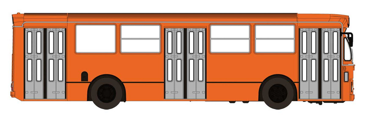 1972 Fiat 418 Bus - Assembled -- Orange, Gray