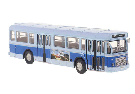 Saviem SC 10 Bus - Assembled -- LeHavre, France (2 Tone Blue, French Lettering)