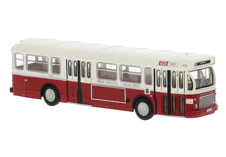 1965-1989 Saviem SC 10 Bus - Assembled -- Lyon, France (white, red, French Lettering)