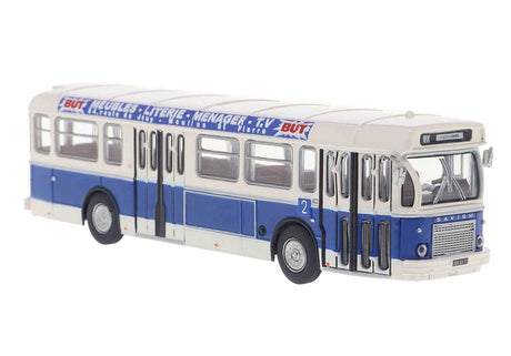 Saviem SC 10 Bus - Assembled -- Metz, France (2 Tone Blue, But Ad, French Lettering)