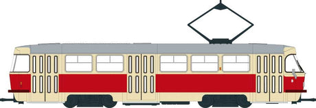 Tatra Streetcar - Unpowered -- Schwerin, Germany (red, cream, gray)