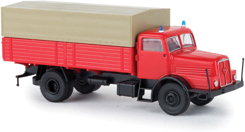 1951-1959 IFA H6 Low-Side Delivery Truck - Assembled -- Fire Department (red, white, German Lettering)