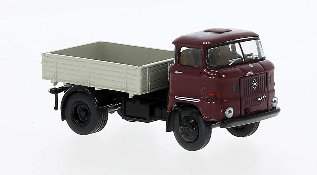 1965 IFA W 50 Zugmaschine Low-Side Truck - Assembled -- BVB (blue, gray, German Lettering)