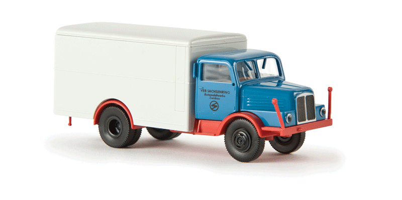 1958-1967 IFA S 4000 Box Delivery Truck - Assembled -- VEB Sachsenring (German Lettering)