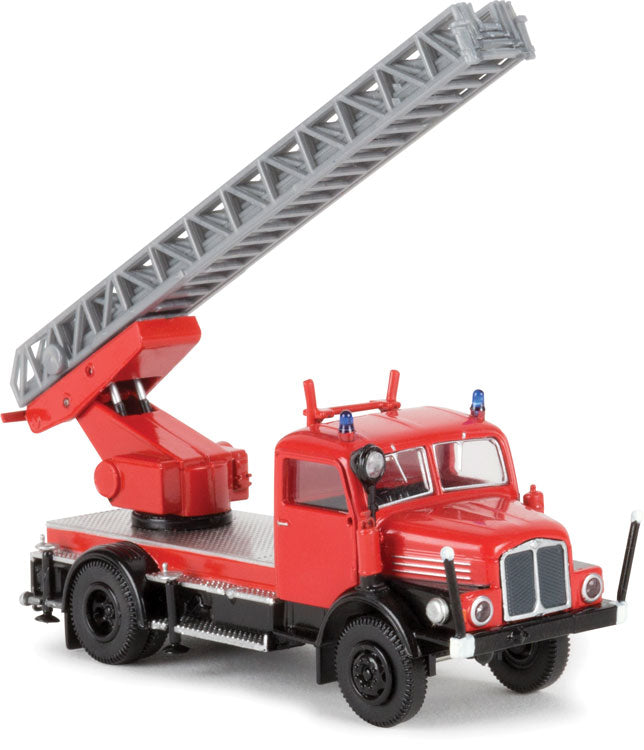 IFA S 4000-1 DL 25 Fire Ladder Truck - Assembled -- Red, Black