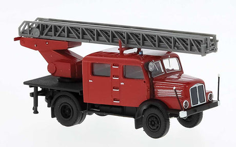 1960s IFA S 4000-1 Crew Cab Service Truck w/Ladder - Assembled -- Red, Black, Silver