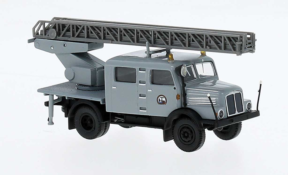 1960s IFA S 4000-1 Crew Cab Service Truck w/Ladder - Assembled -- Fire Department (red, black)