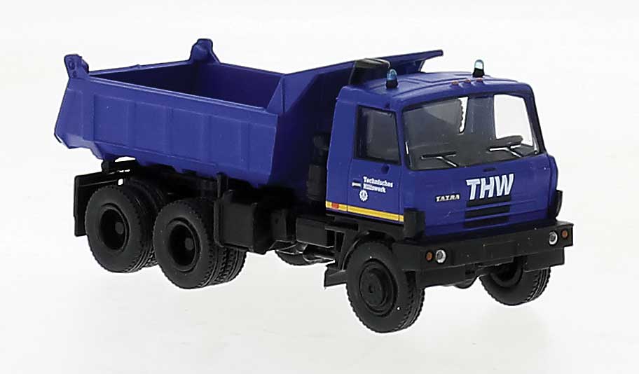 1984 Tatra 815 Dump Truck - Assembled -- THW (blue, white, black, German Lettering)