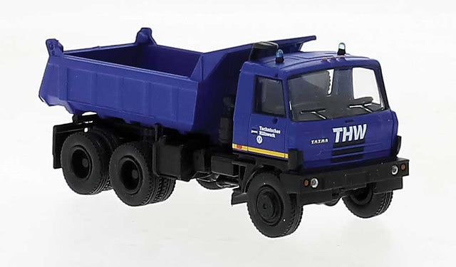 1984 Tatra 815 Dump Truck - Assembled -- THW (blue, white, black, German Lettering)