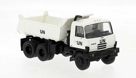 1984 Tatra 815 Dump Truck - Assembled -- United Nations (white, black)