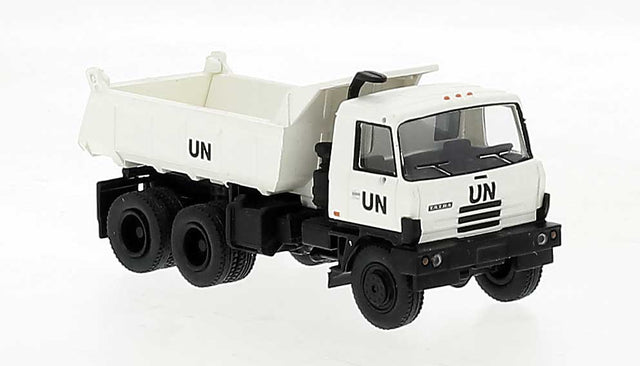 1984 Tatra 815 Dump Truck - Assembled -- United Nations (white, black)
