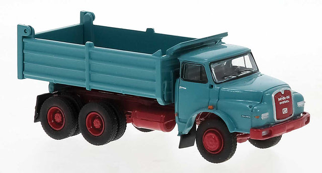 1972 MAN 26.280 DHAK Dump Truck - Assembled -- Teal, Red